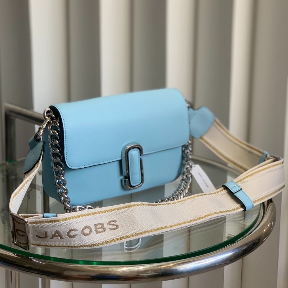 Marc Jacobs Cowhide Shoulder Bag In Blue
